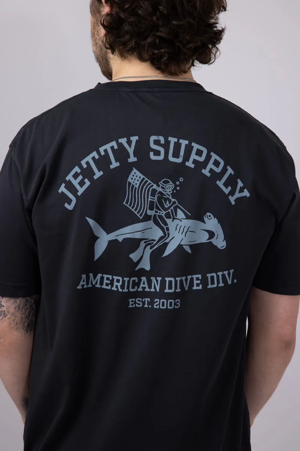 Jetty Division T-Shirt for Men in Black | S25DIVI-M10001BLK sold by Glik’s product image thumbnail 3