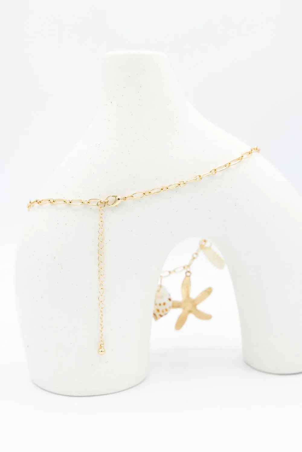 Starfish Charm Necklace in Gold | ENA737GDCRM sold by Glik’s product image thumbnail 4