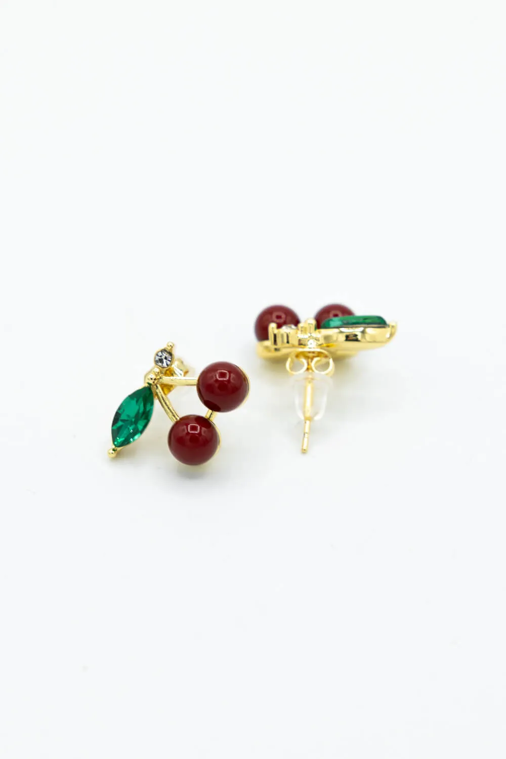Black Cherry Earrings in Gold | DJE311321 sold by Glik’s product image thumbnail 2