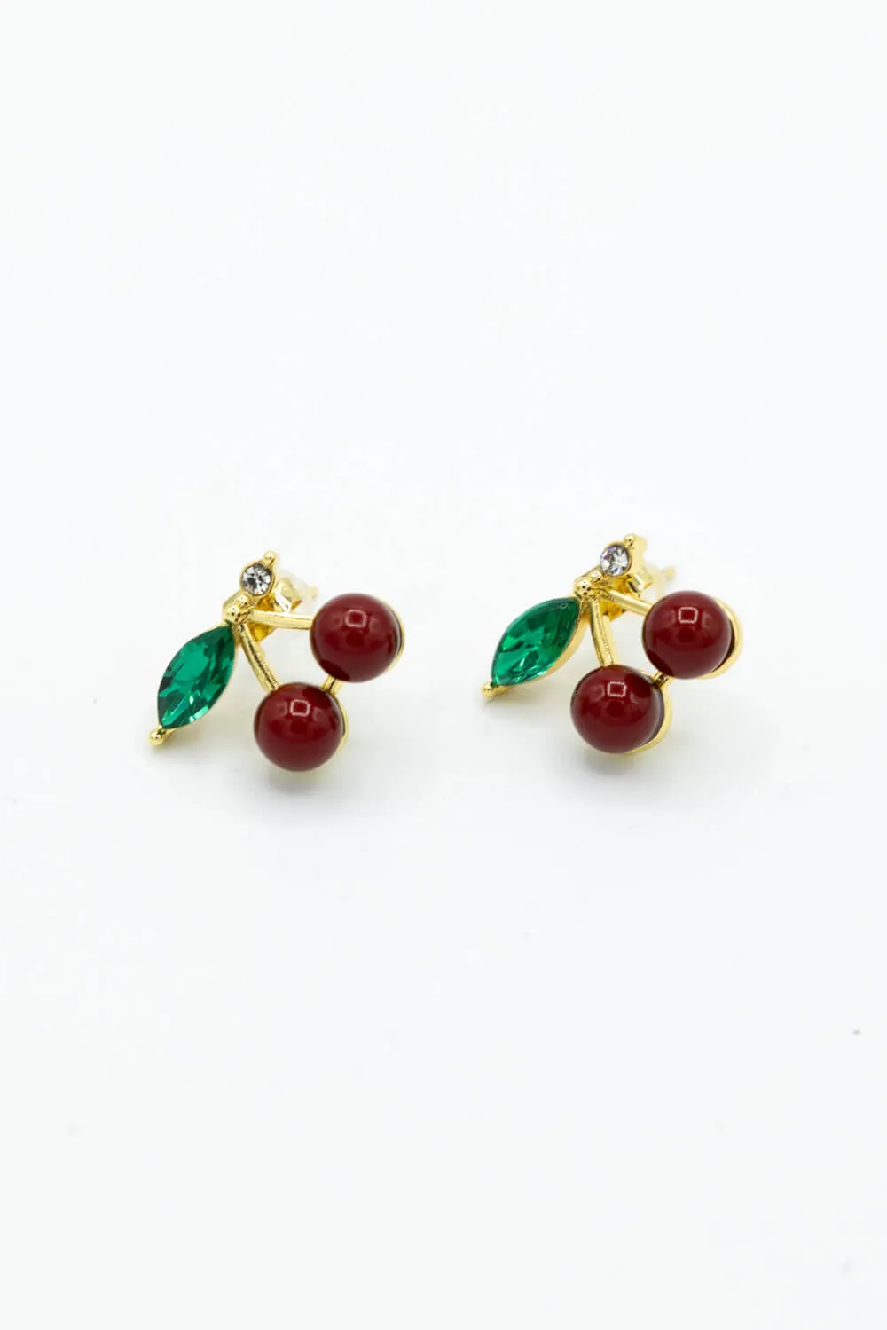 Black Cherry Earrings in Gold | DJE311321 sold by Glik’s