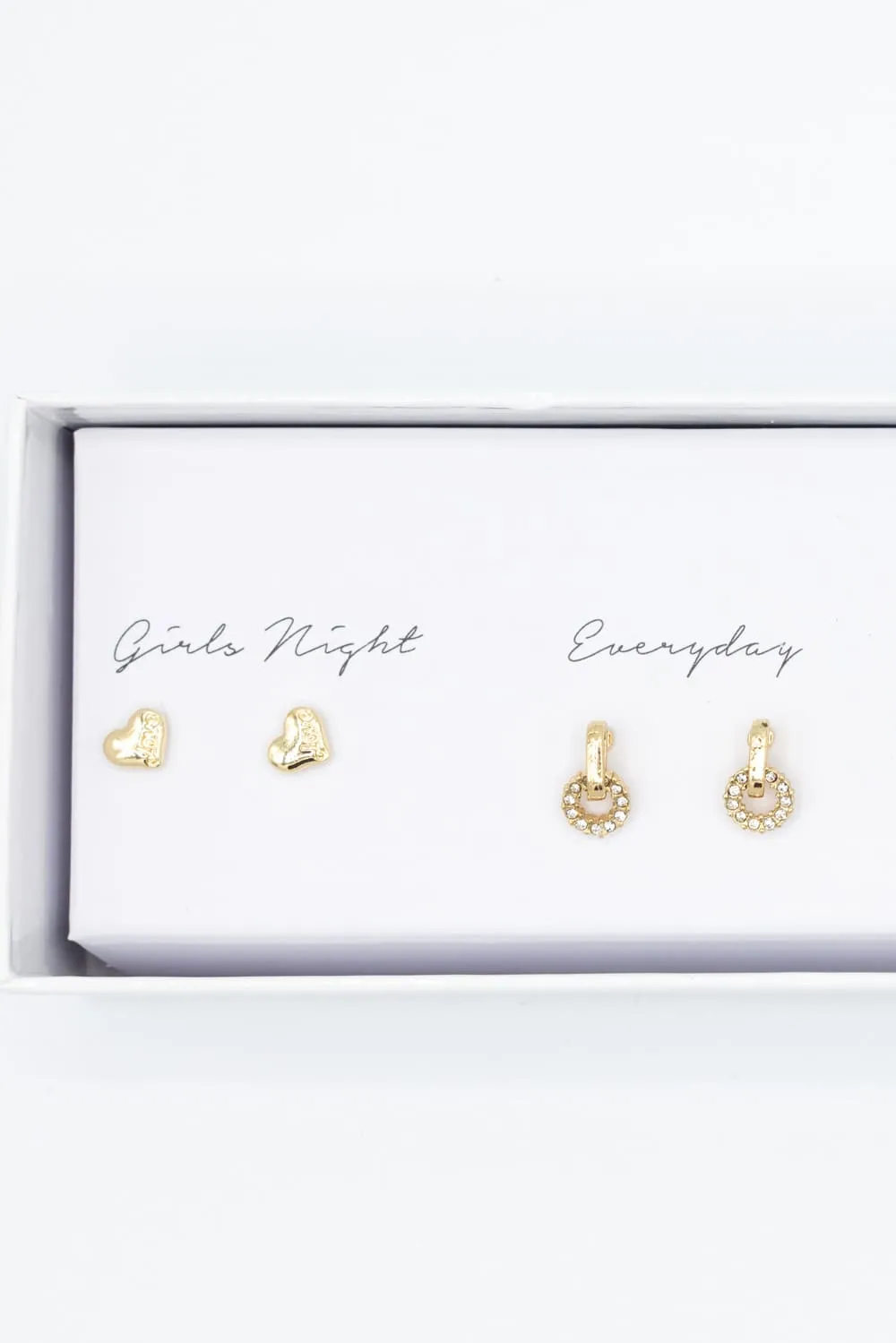 Hammered Pearl Earrings Gift Box Set | ED10141BLUE sold by Glik’s product image thumbnail 4