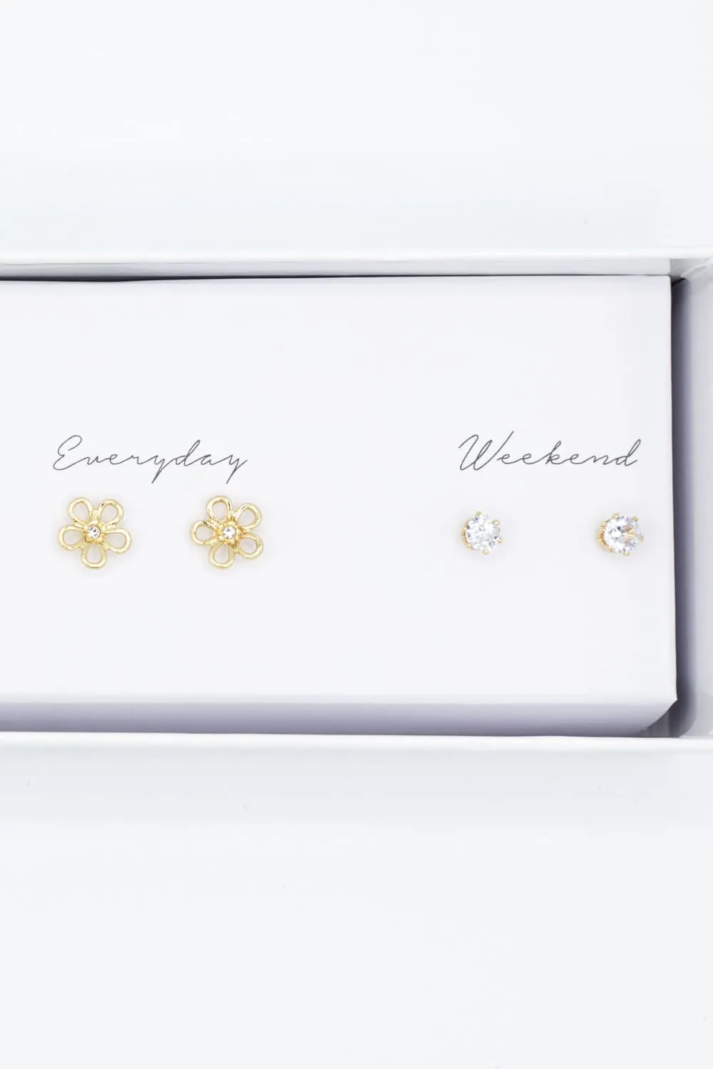 Hammered Pearl Earrings Gift Box Set | ED10141BLUE sold by Glik’s product image thumbnail 3