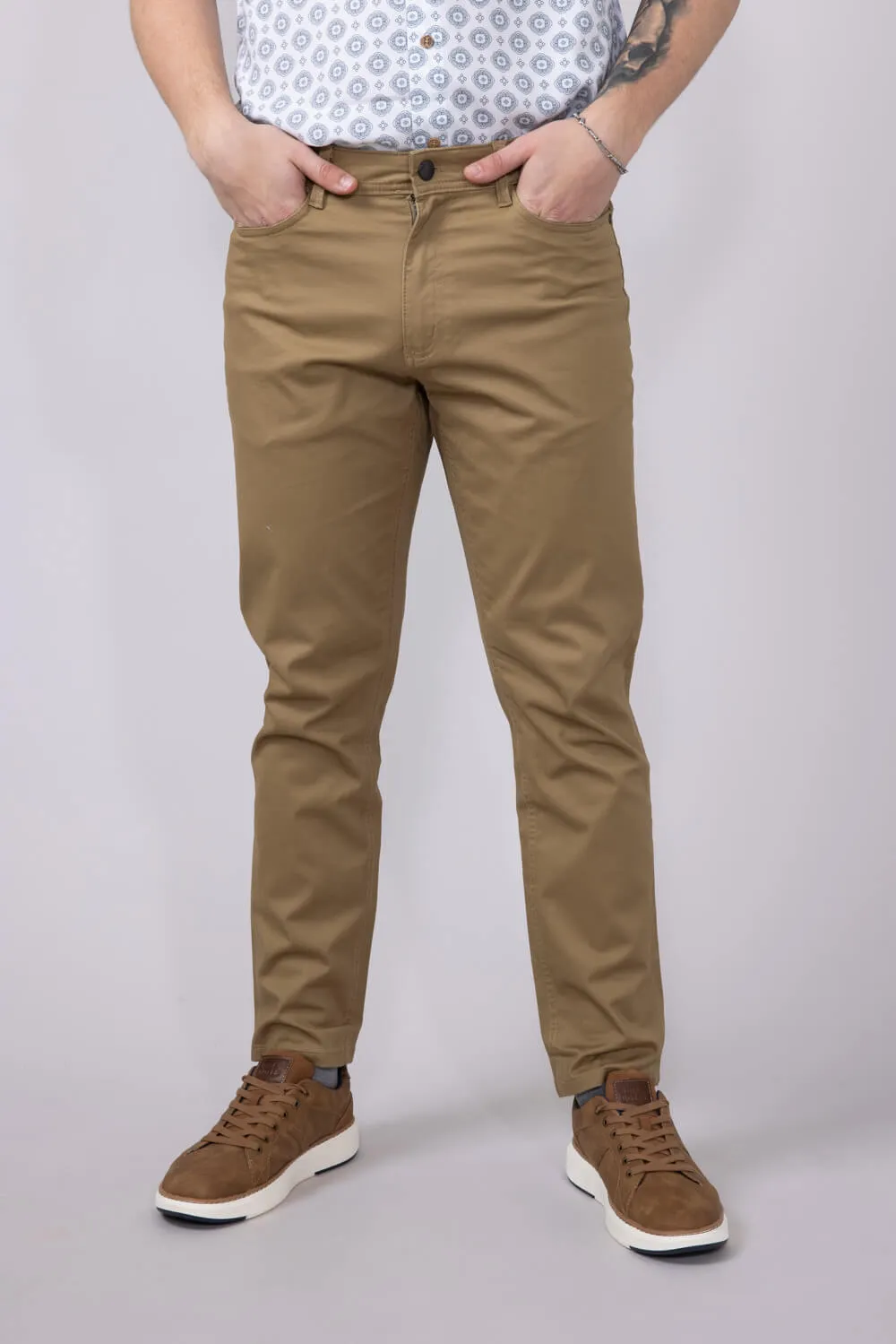 Copper & Oak Leaders Pants for Men in Khaki | K5S817-262-KHAKI sold by Glik’s