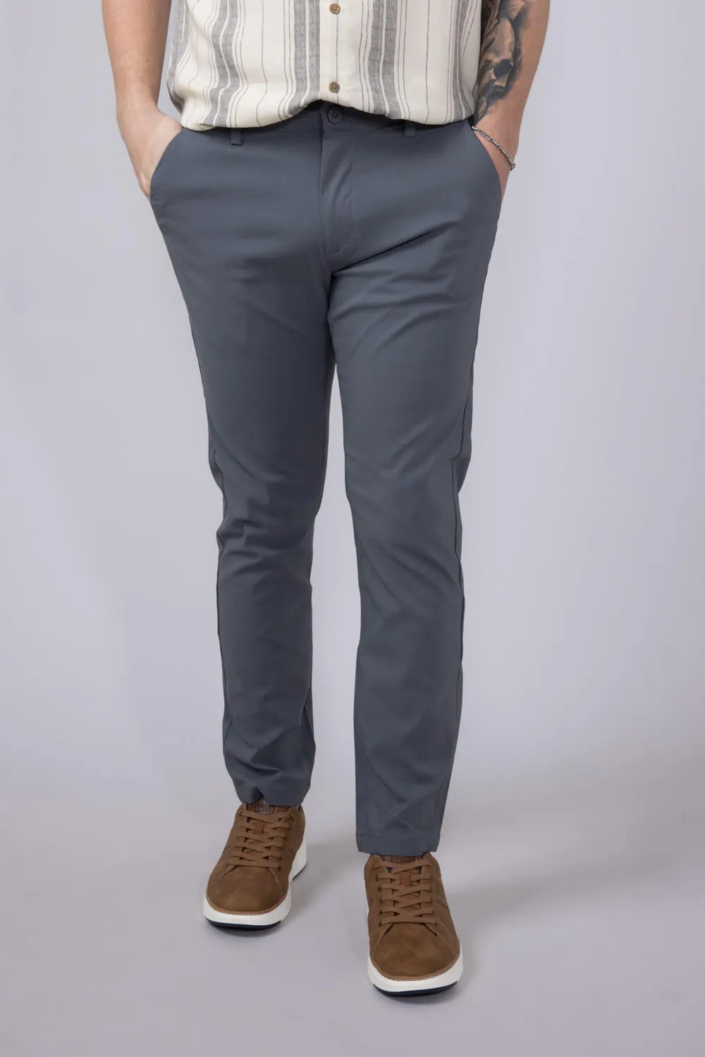 Copper & Oak Faille Trouser Pants for Men in Graphite | K5S254-092-GRAPHITE sold by Glik’s