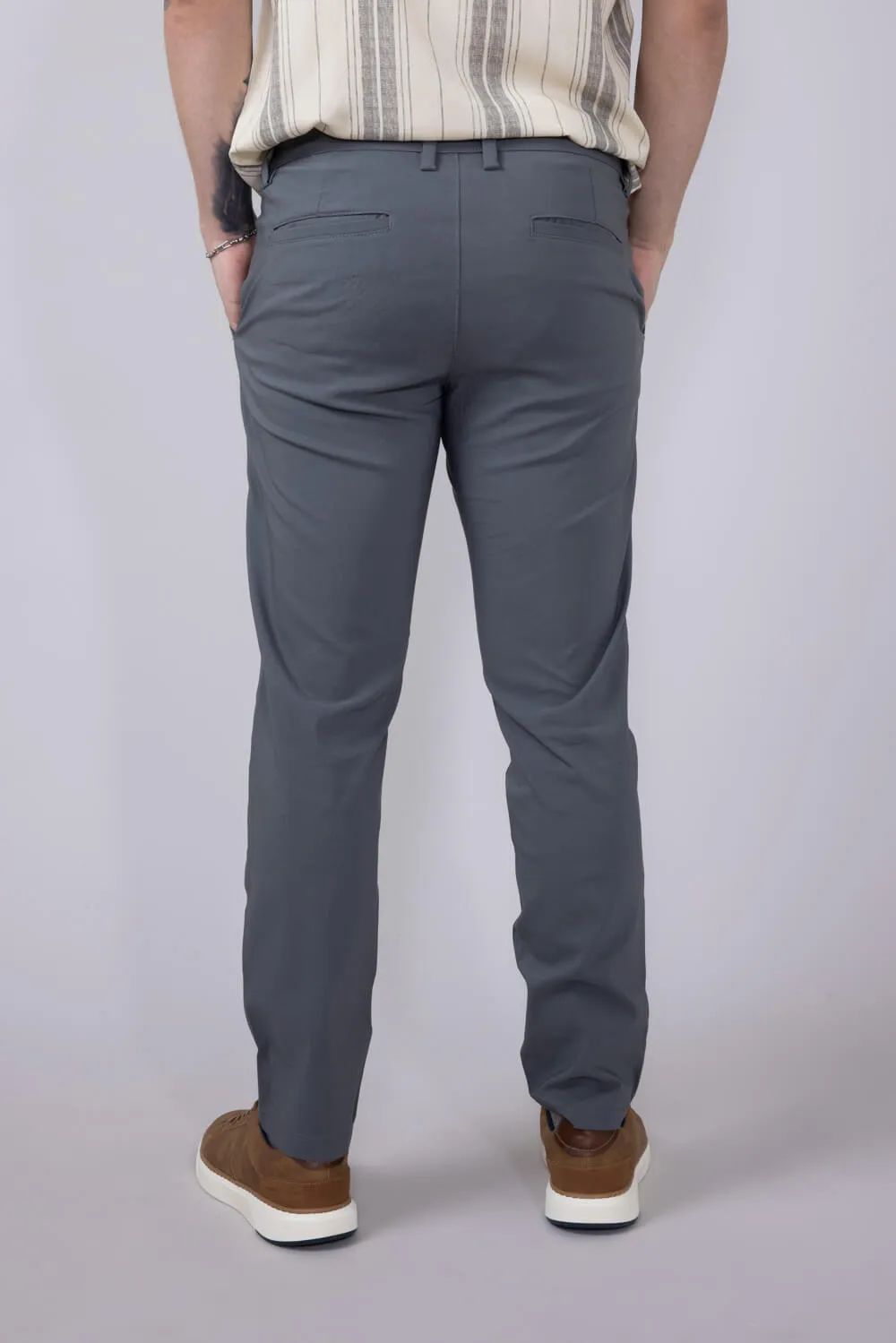 Copper & Oak Faille Trouser Pants for Men in Graphite | K5S254-092-GRAPHITE sold by Glik’s product image thumbnail 2