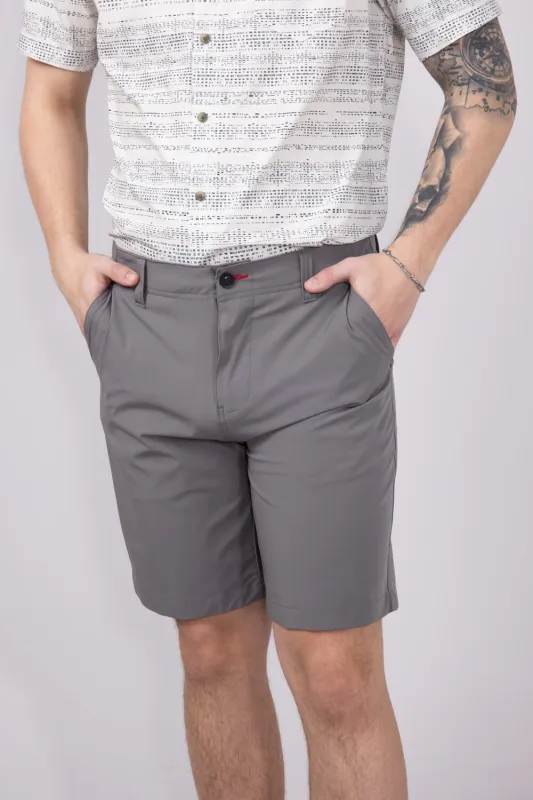 1897 Legends 9” Hydro Flat Front Shorts for Men in Light Grey | 5GLL1225-LTGRY sold by Glik’s