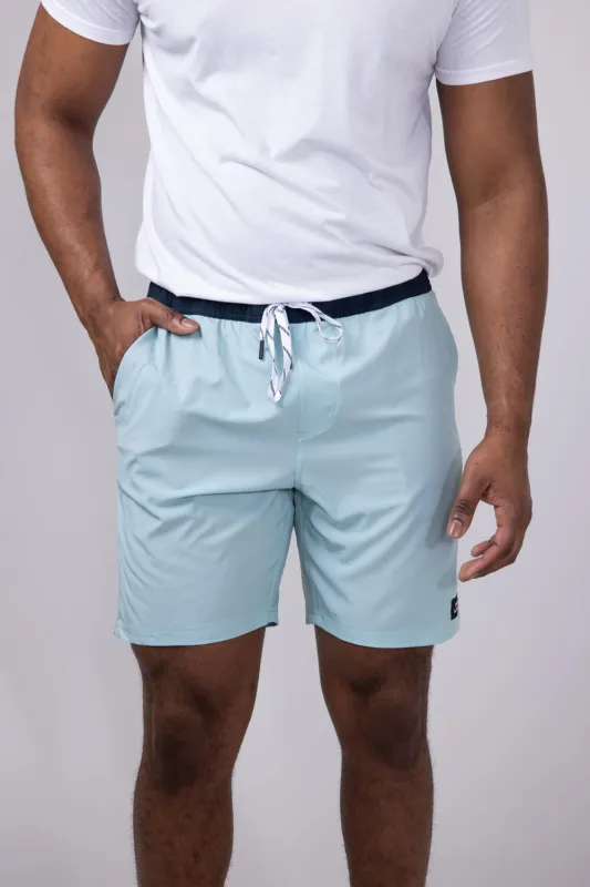1897 Active Levitate Shorts for Men in Light Blue | STEW26-LIGHT BLUE sold by Glik’s