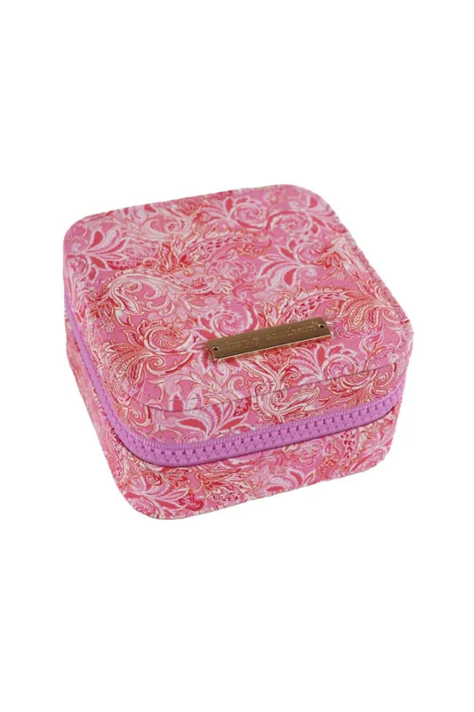 Simply Southern Jewelry Box Case in Pink Paisley | 0125-BAG-JWLCASE-PNKPAIS sold by Glik’s