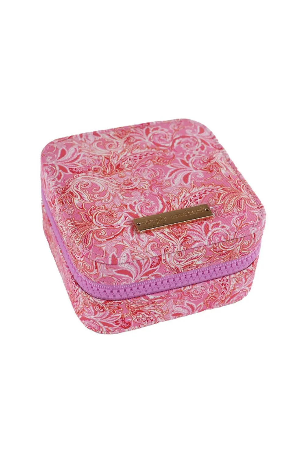 Simply Southern Jewelry Box Case in Pink Paisley | 0125-BAG-JWLCASE-PNKPAIS sold by Glik’s