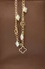 Clover Chain Purse Charm in Gold | JCA045-GDCRM sold by Glik’s