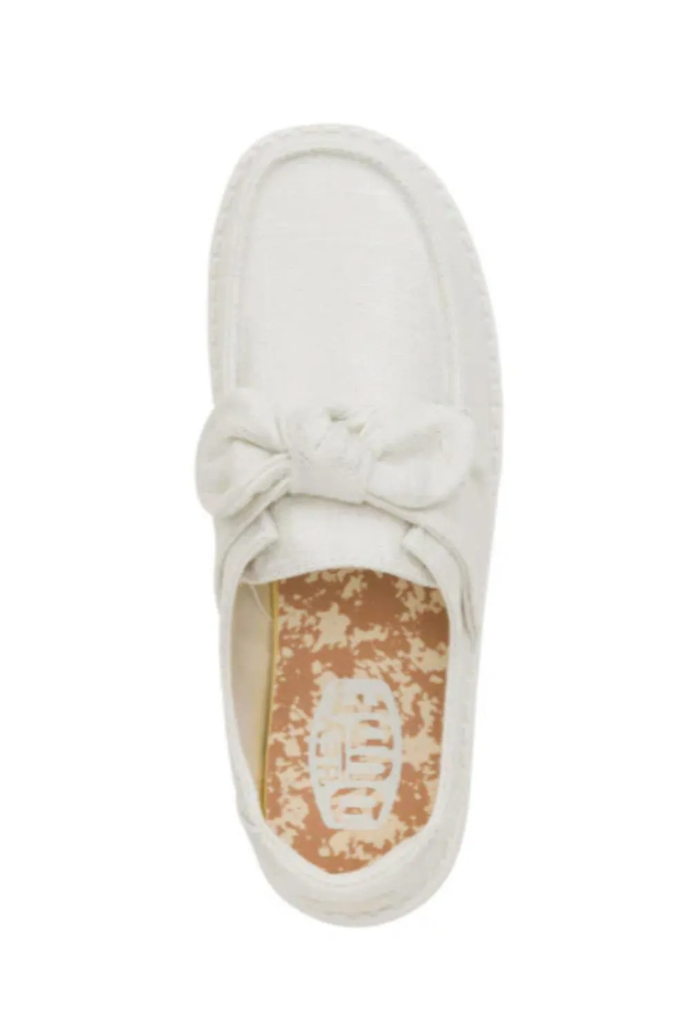 HEYDUDE Women’s Wendy Bow Shimmer Shoes in Silver | 43684-041 sold by Glik’s product image thumbnail 3