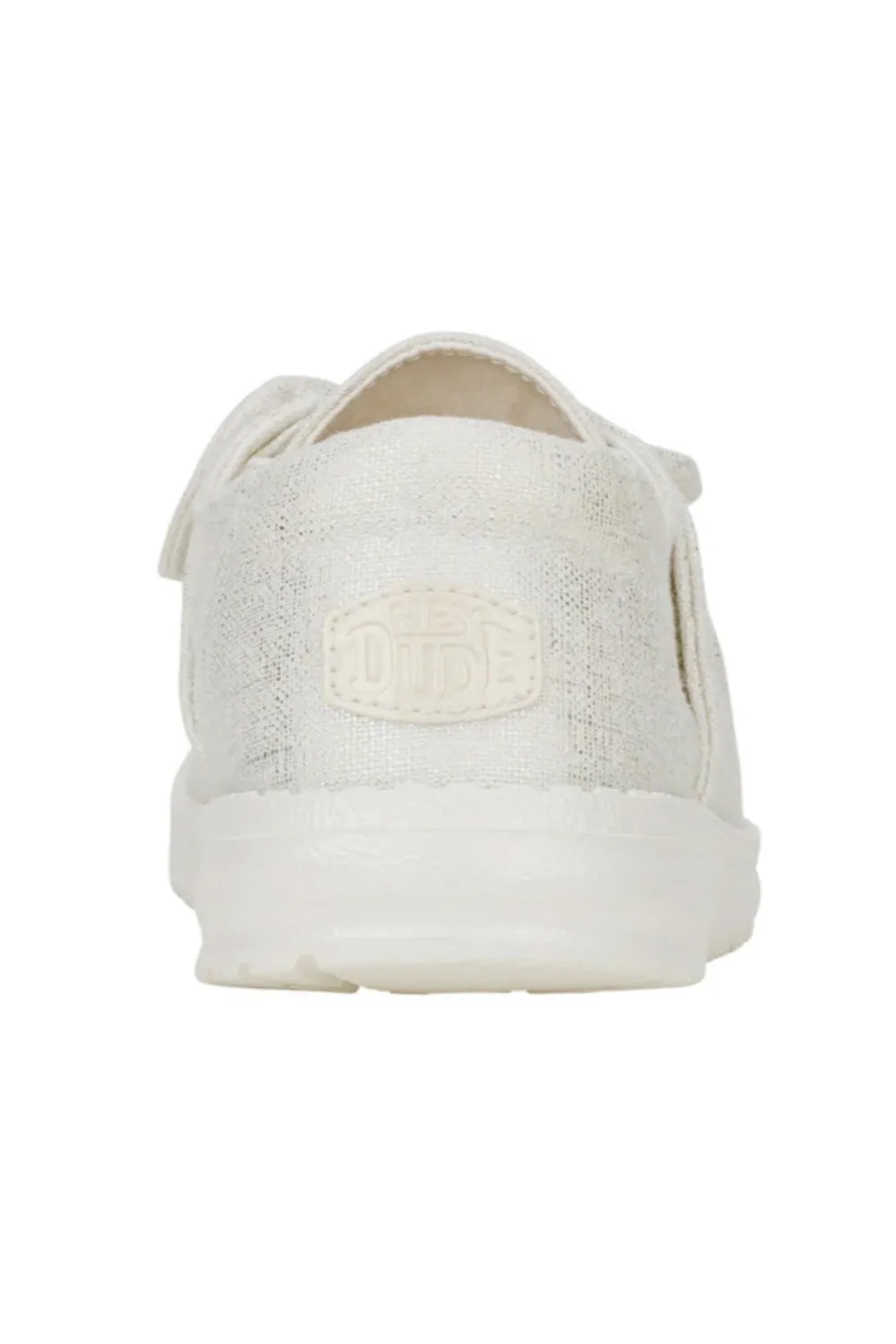 HEYDUDE Women’s Wendy Bow Shimmer Shoes in Silver | 43684-041 sold by Glik’s product image thumbnail 4