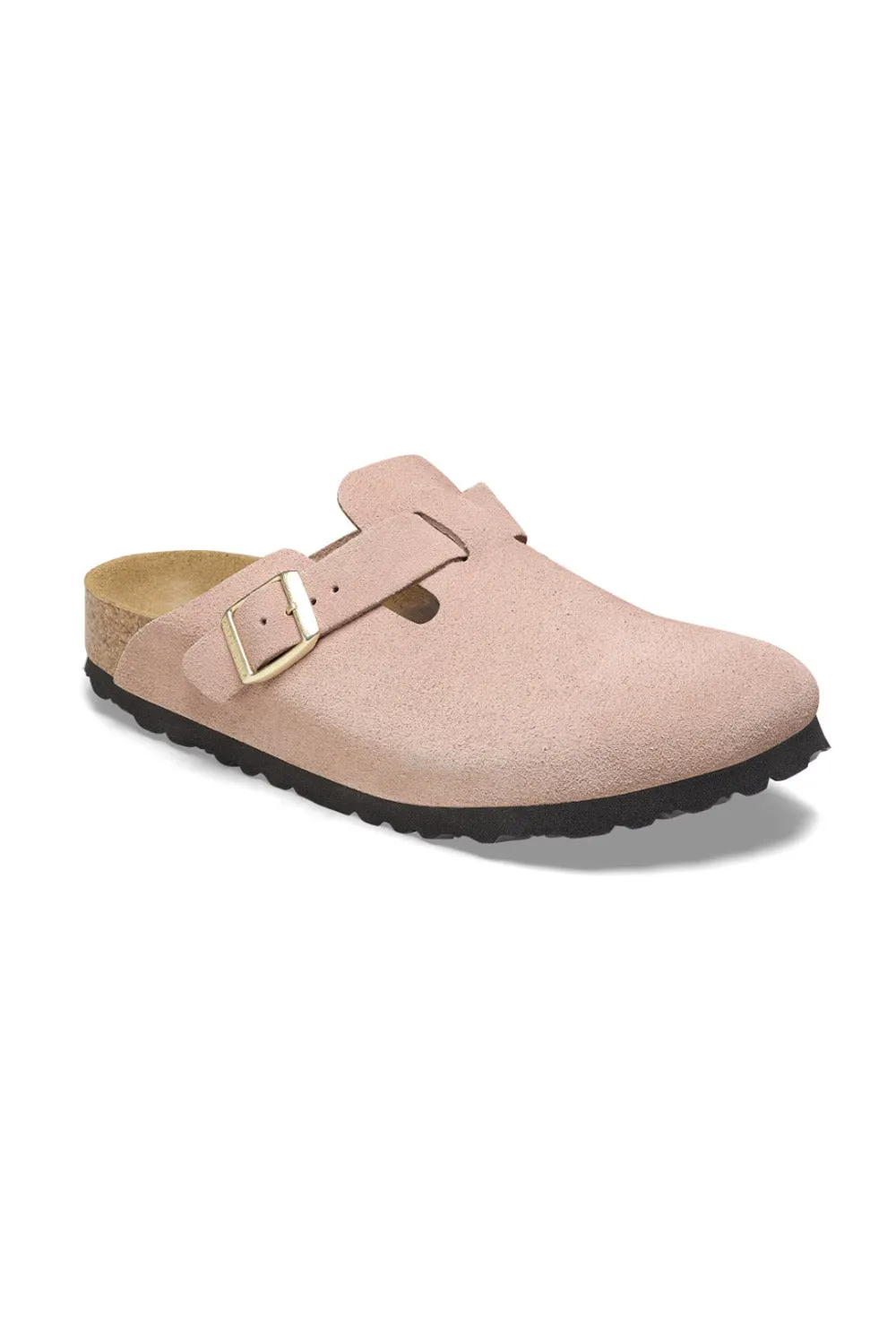 Birkenstock Boston Suede Leather Clogs for Women in Rose | 1026171 sold by Glik’s