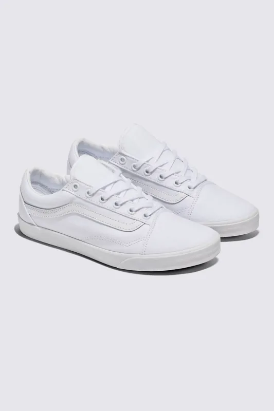 Vans Old Skool LowPro Sneakers in White | VN000D0EWWW1 sold by Glik’s