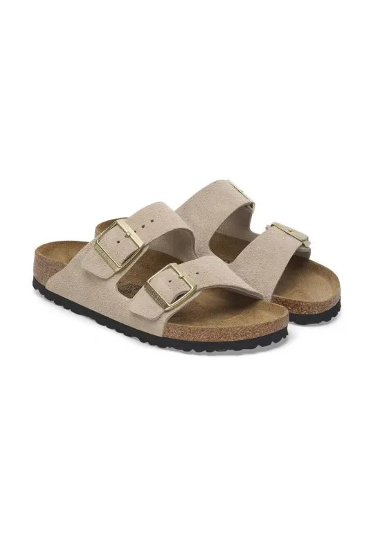 Birkenstock Arizona Suede Sandals for Women in Sandcastle | 1029260 sold by Glik’s