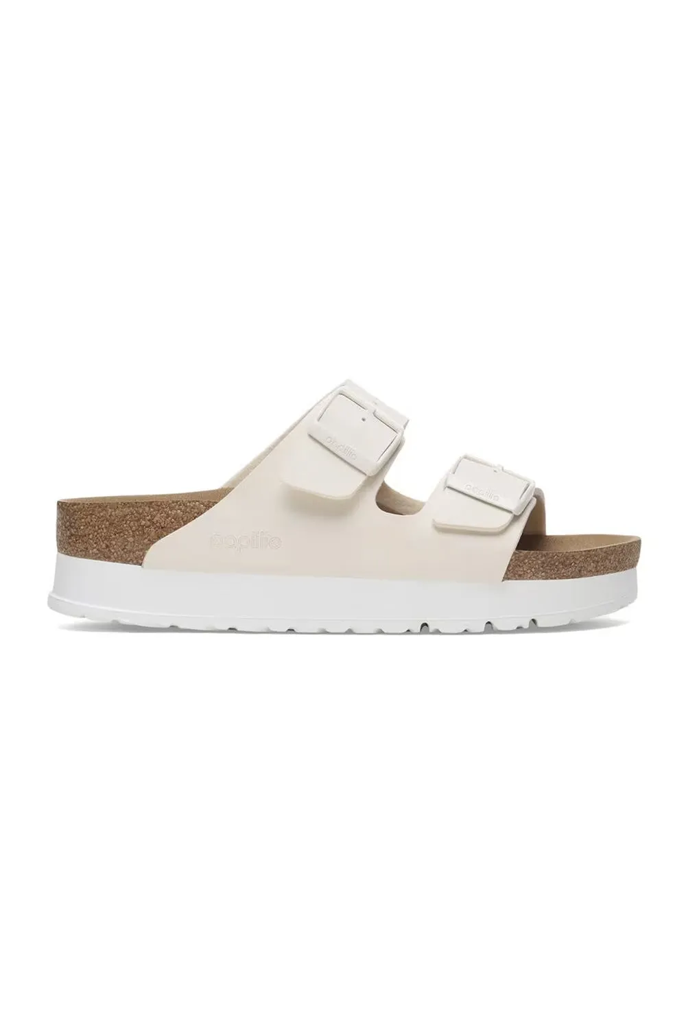 Papillio by Birkenstock Arizona Flex Birko-Flor Platform Sandals for Women in Eggshell | 1029127 sold by Glik’s product image thumbnail 3