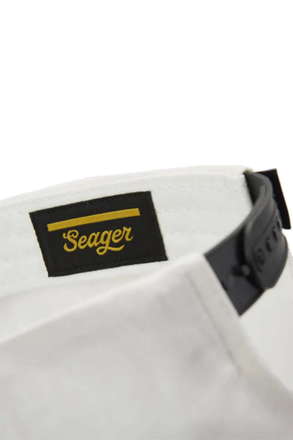 Seager Los Rios Canvas Snapback Hat for Men in Cream/Black | MHSP25LOSRIBCRM sold by Glik’s product image thumbnail 4