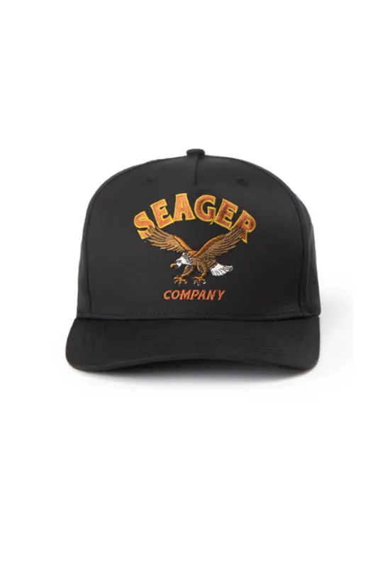 Seager Bradley Snapback Hat for Men in Black | MHS23BRADBLK sold by Glik’s