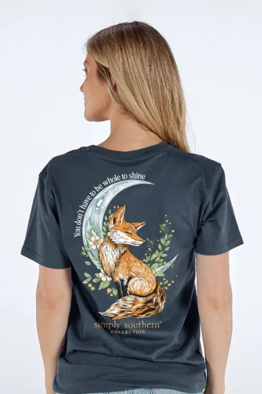 Simply Southern Whole To Shine T-Shirt for Women in Heather Navy | SS-SHINE-HTHRNVY sold by Glik’s