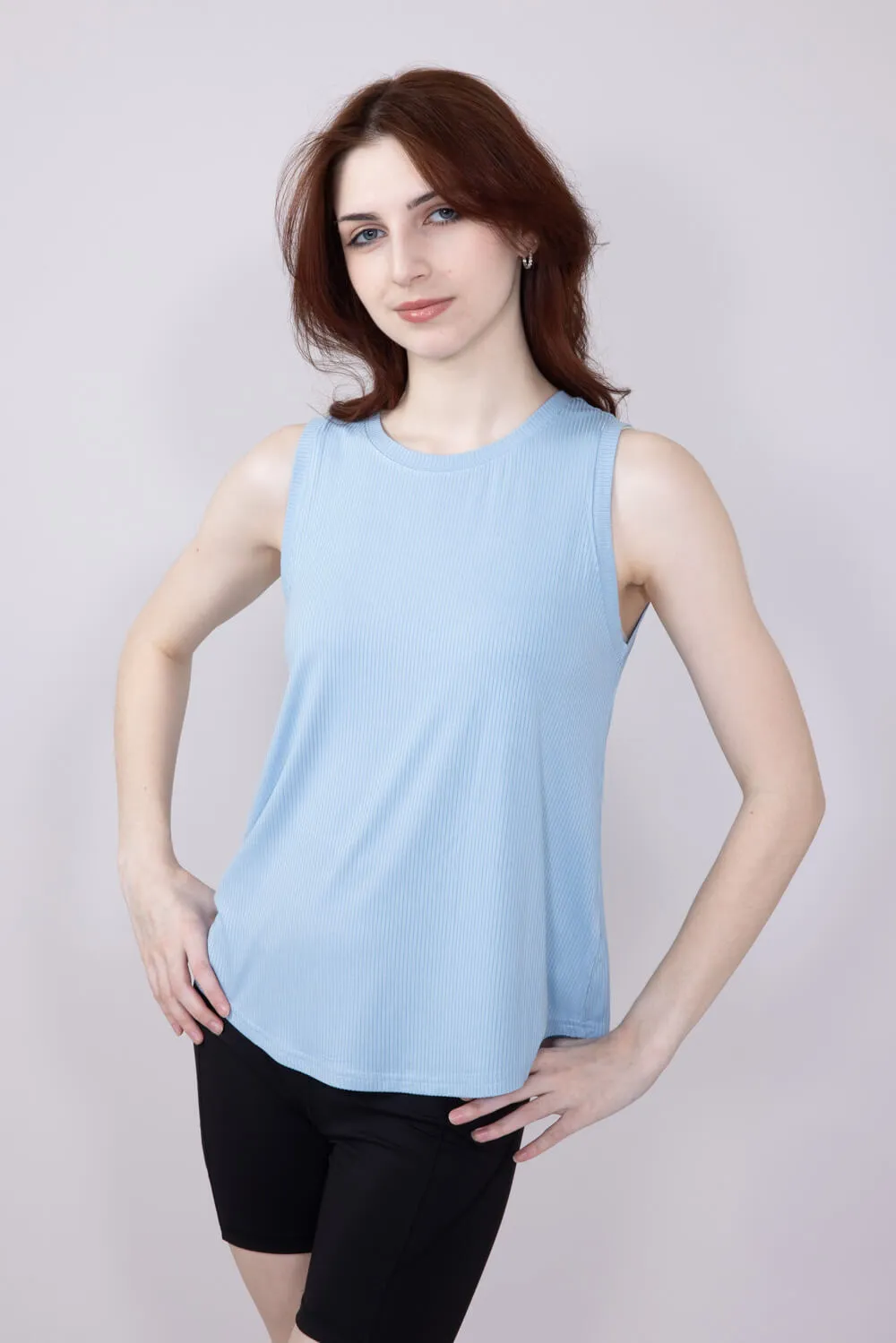 Thread & Supply Euclid Tank Top for Women in Blue | T1562RSTS-GLACIERLAKE sold by Glik’s product image thumbnail 4