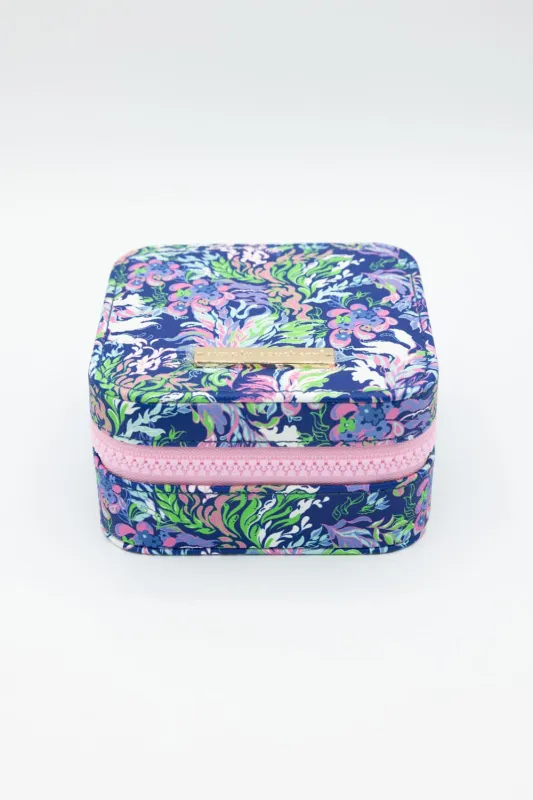 Simply Southern Jewelry Box Case in Dark Blue | 0125-BAG-JWLCASE-WTRFLWR sold by Glik’s