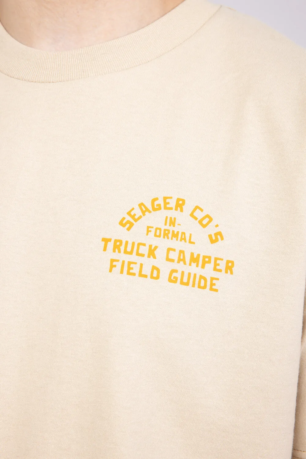Seager Informal Truck Guide T-Shirt for Men in Cream | MTSP25TGUIDECRM sold by Glik’s product image thumbnail 3