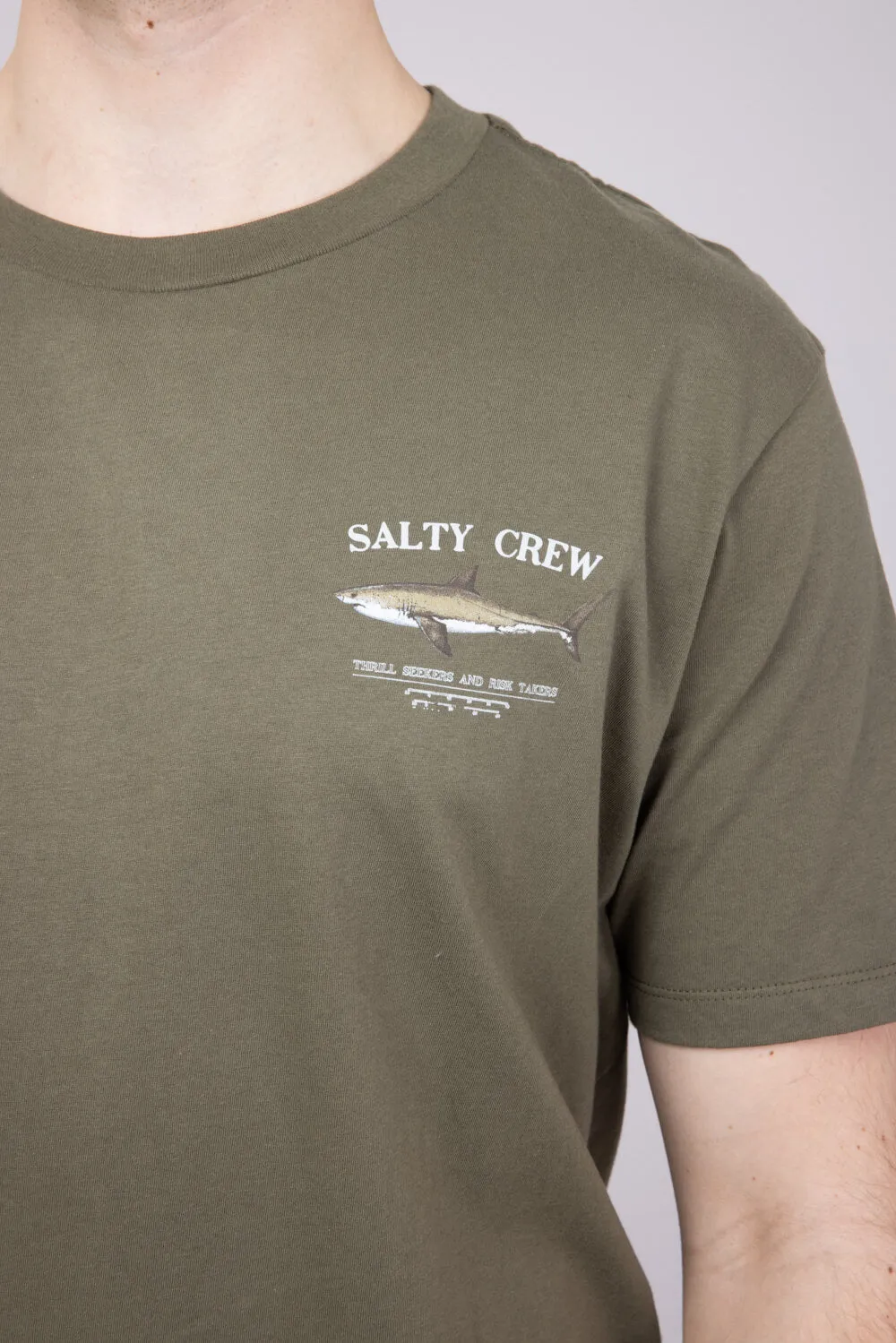 Salty Crew Bruce T-Shirt for Men in Dusty Olive | 20035067-DUSTY OLIVE sold by Glik’s product image thumbnail 3