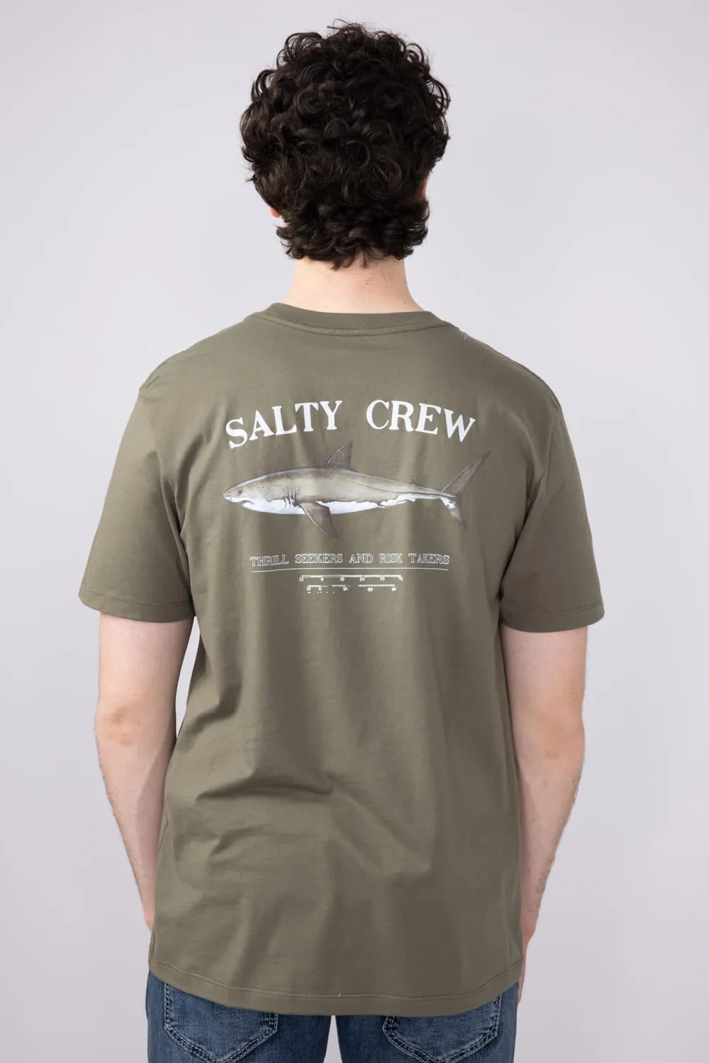Salty Crew Bruce T-Shirt for Men in Dusty Olive | 20035067-DUSTY OLIVE sold by Glik’s