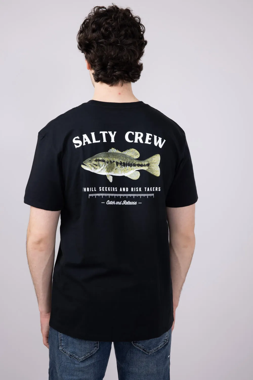 Salty Crew Big Mouth T-Shirt for Men in Black | 20035228-BLK sold by Glik’s