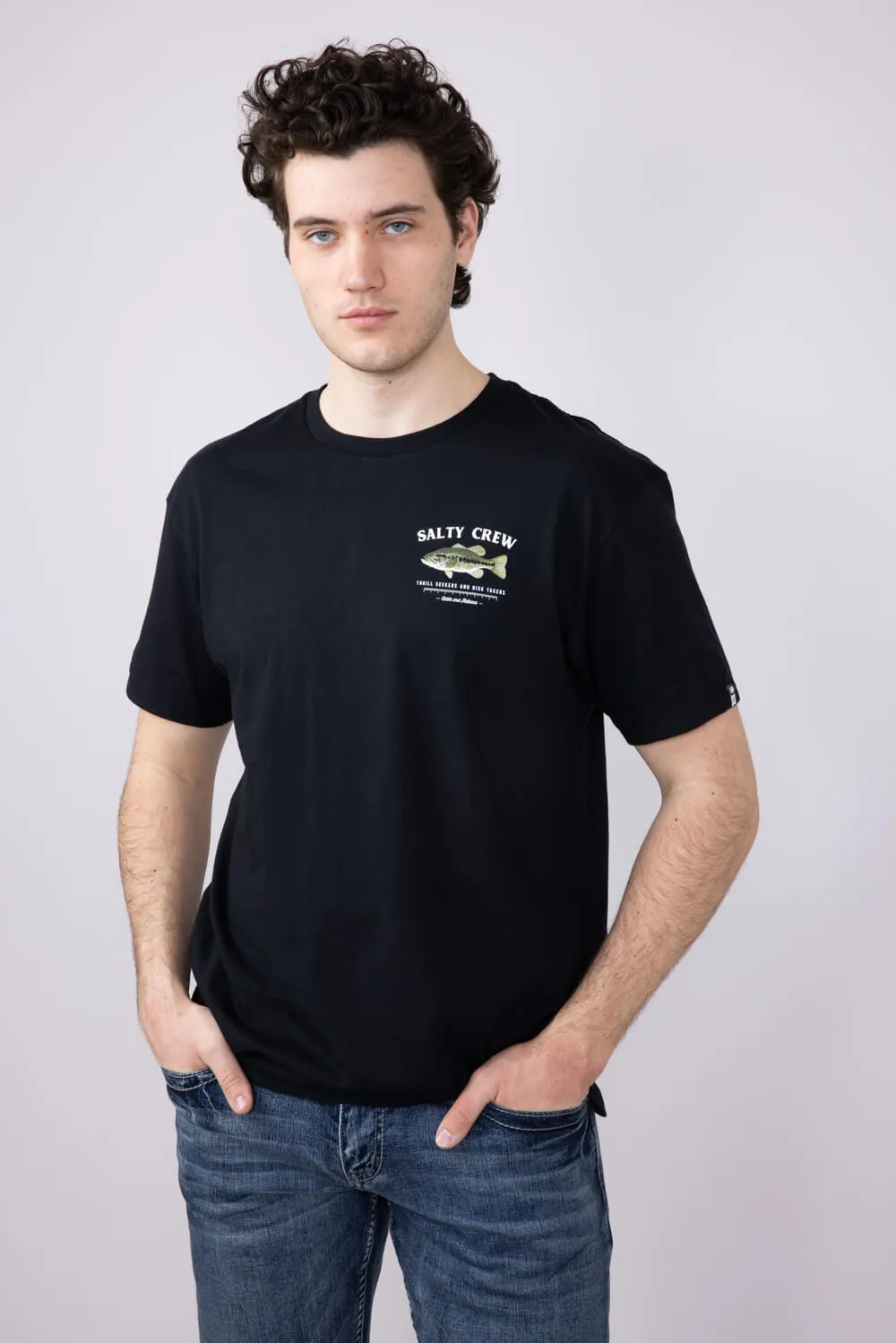 Salty Crew Big Mouth T-Shirt for Men in Black | 20035228-BLK sold by Glik’s product image thumbnail 3