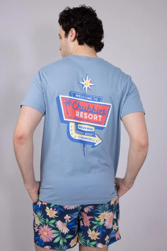 Chubbies Viva La Chubbies T-Shirt for Men in Blue | 502251-18 sold by Glik’s