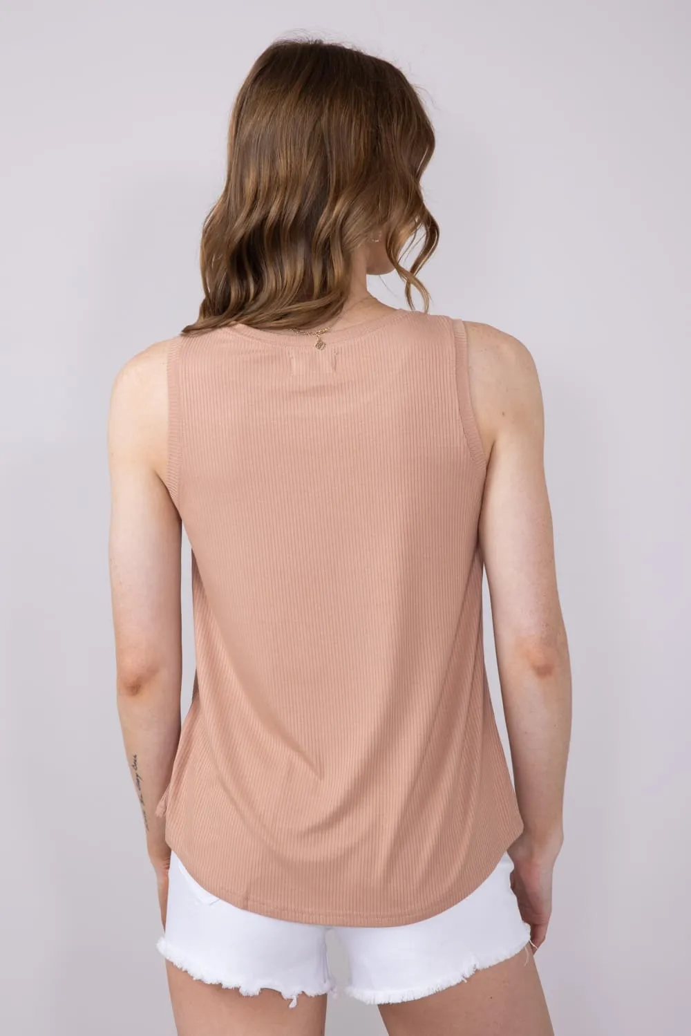 Thread & Supply Euclid Tank Top for Women in Mauve | T1562RSTS-CAFEAULAIT sold by Glik’s product image thumbnail 3
