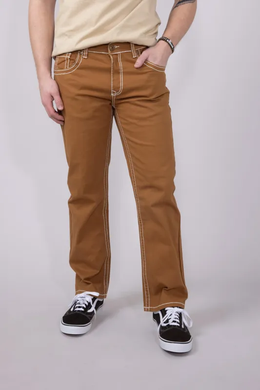 True Luck Blake Bootcut Jeans for Men in Tobacco | TL16350002-TOBACCO sold by Glik’s