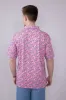 Printed Golf Cocktail Polo Shirt for Men in Pink | FGM113-PINK sold by Glik’s