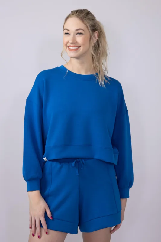 Simply Southern Laney Modal Knit Pullover for Women in Royal Blue | PP-0125-PULL-LANEY-ROYAL sold by Glik’s