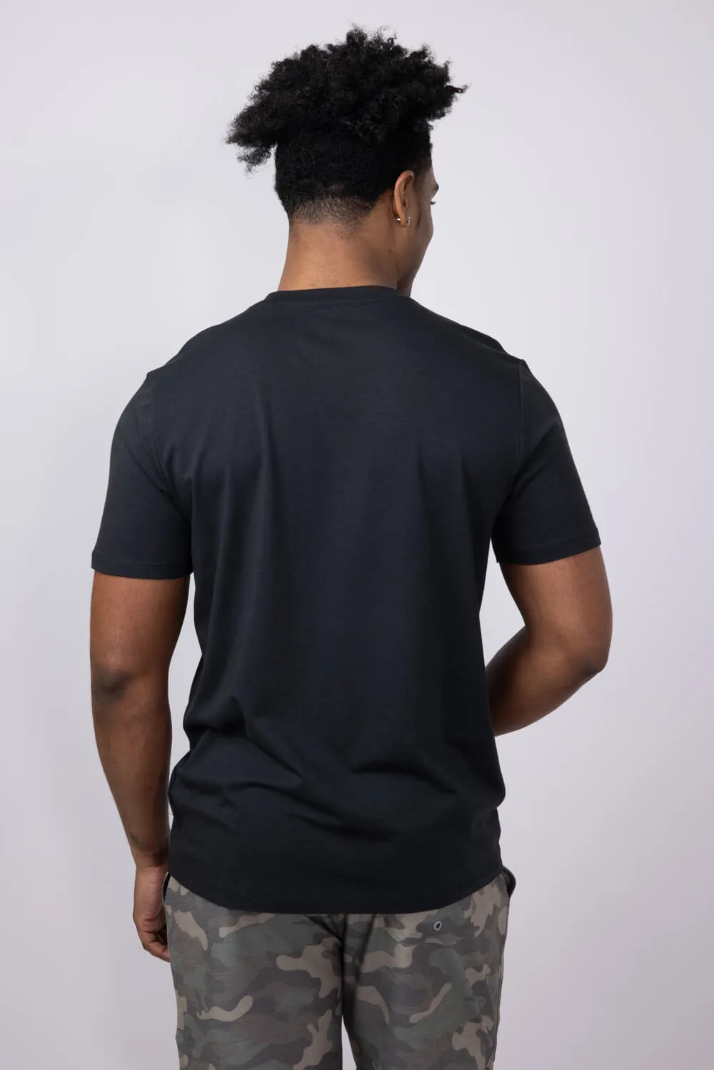 Free Fly Bamboo Current Pocket T-Shirt for Men in Black | MCNPT300-BLK sold by Glik’s product image thumbnail 2