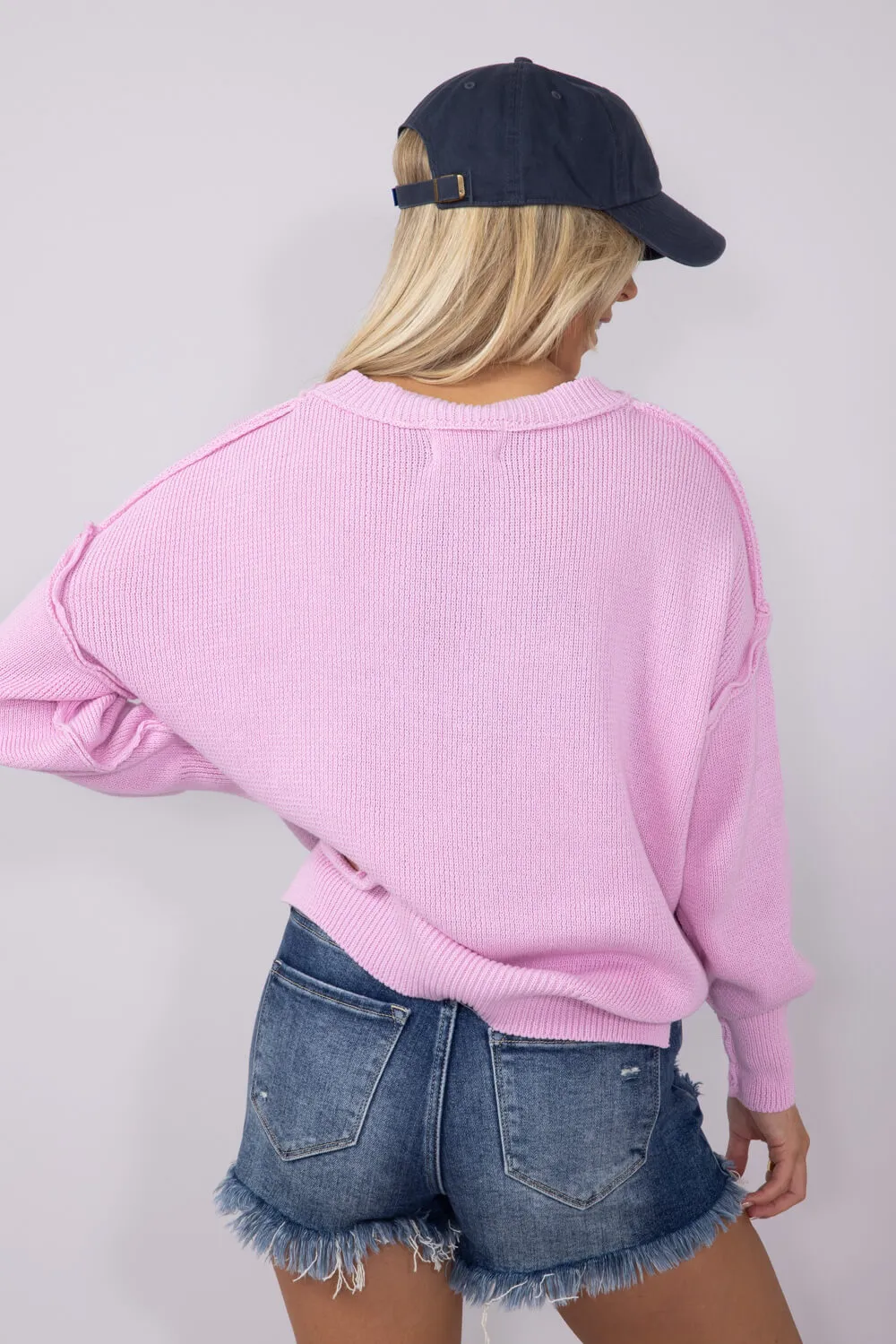 Simply Southern USA Sweater for Women in Pink | PP-0125-SWTR-USA-PNK sold by Glik’s product image thumbnail 3