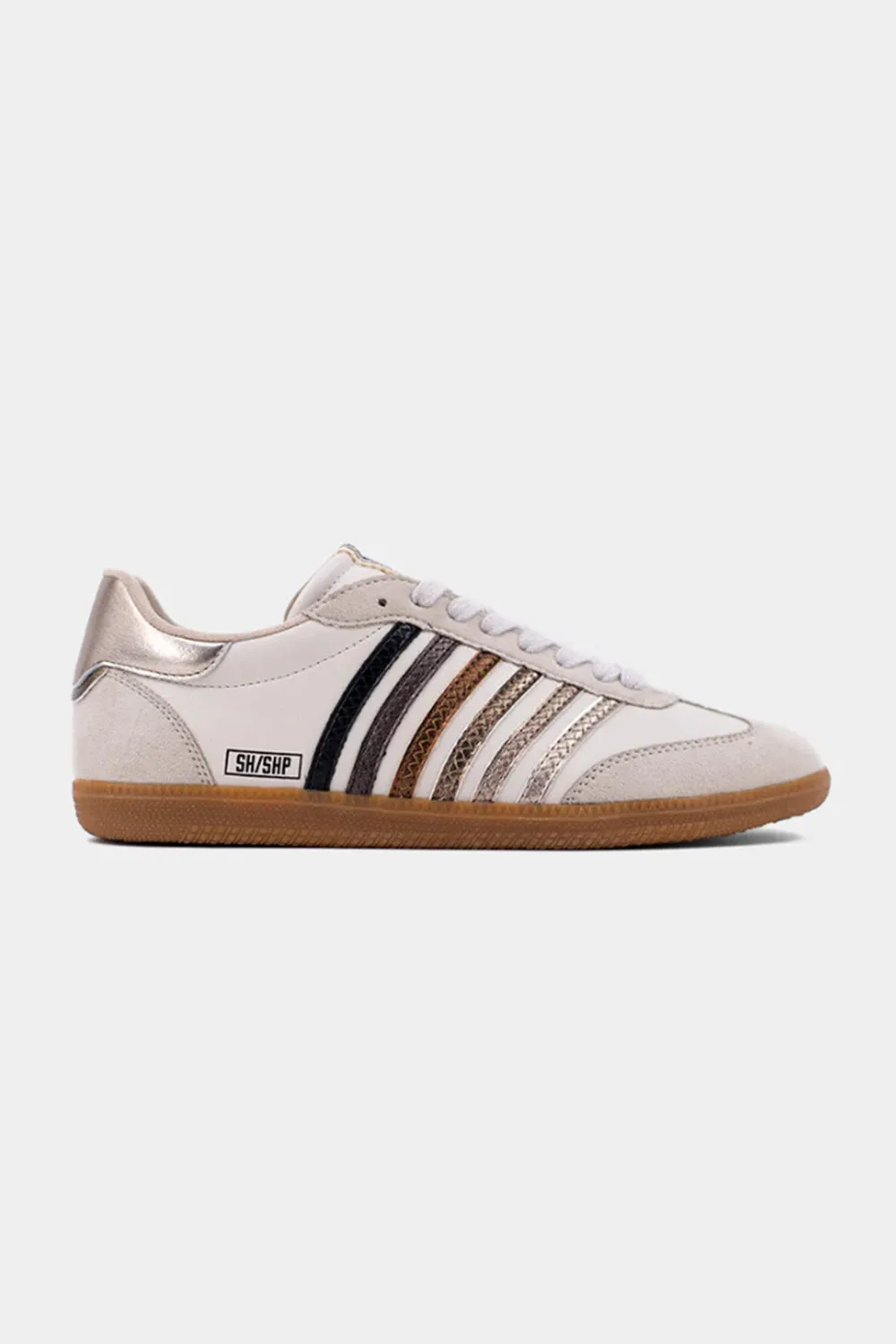 Shu Shop Stevie Sneakers for Women in Metallic Cream | STEVIE-METALLICS sold by Glik’s product image thumbnail 3