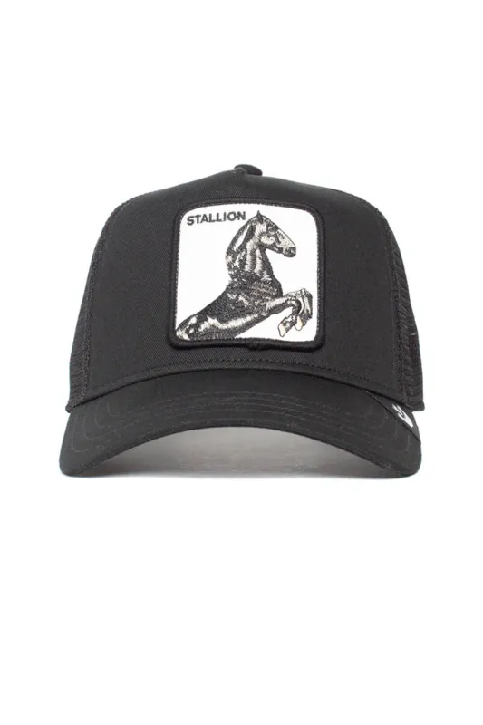 Goorin Bros The Stallion Trucker Hat for Men in Black | 101-0393-YA-BLK-O/S sold by Glik’s