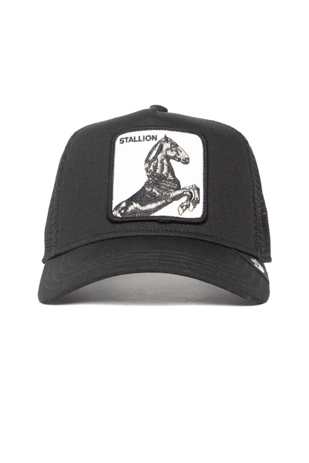 Goorin Bros The Stallion Trucker Hat for Men in Black | 101-0393-YA-BLK-O/S sold by Glik’s