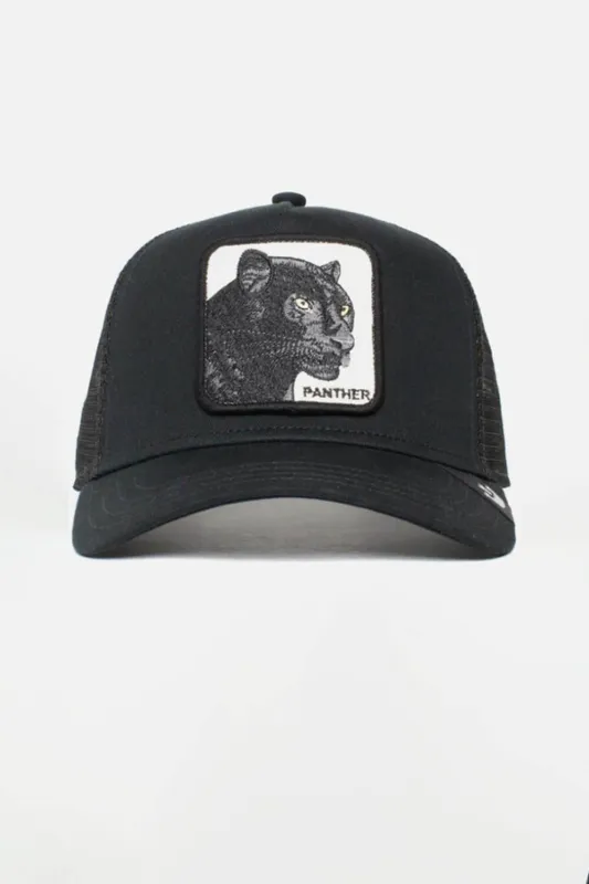 Goorin Bros The Panther Trucker Hat for Men in Black | 101-0381-YA-BLK-O/S sold by Glik’s