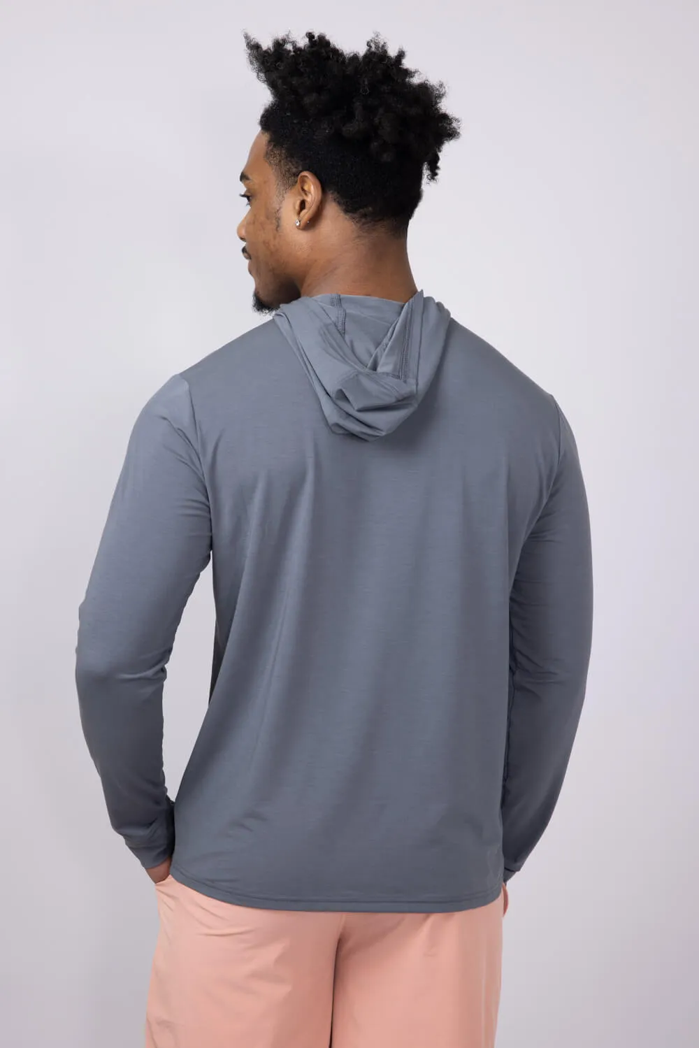 Free Fly Elevate Lightweight Hoodie for Men in Smoke | MELW-327-SMOKE sold by Glik’s product image thumbnail 2