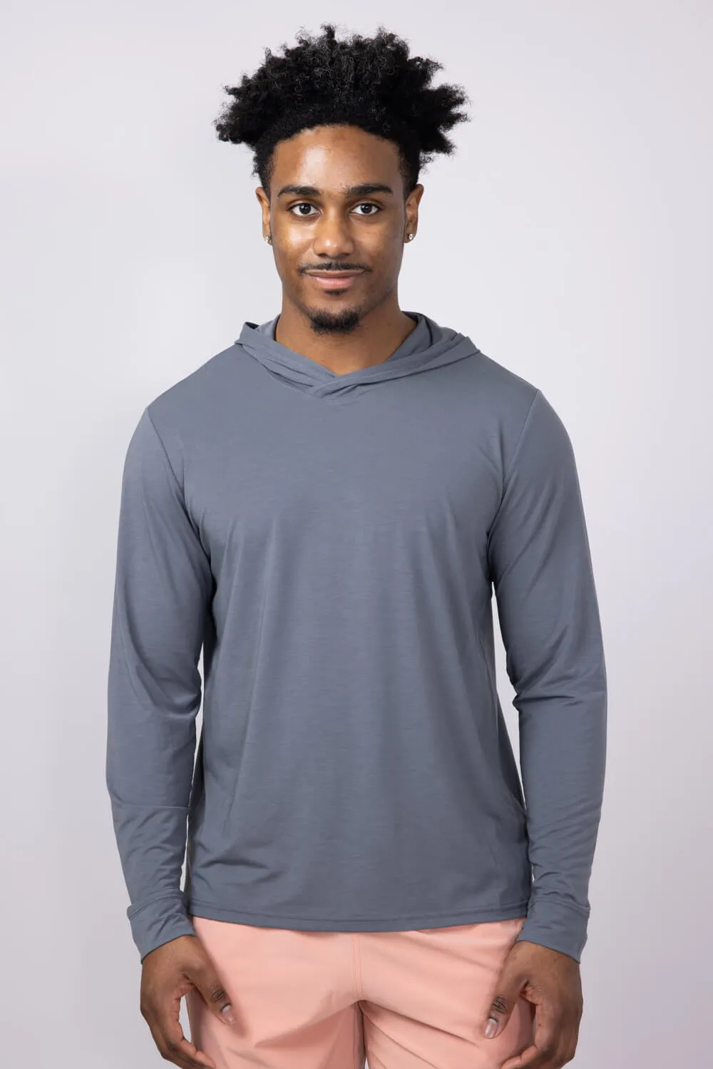 Free Fly Elevate Lightweight Hoodie for Men in Smoke | MELW-327-SMOKE sold by Glik’s product image thumbnail 3