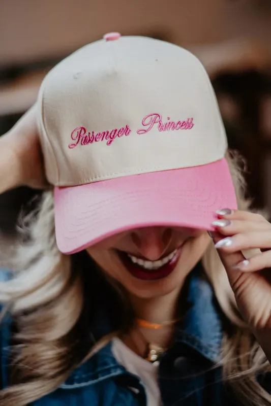 Passenger Princess Trucker Hat for Women in Pink/Tan | KDC-BC-1124-PNK-TAN sold by Glik’s