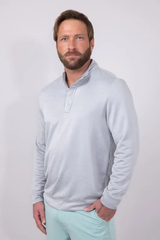 Vintage Summer Performance Q-Zip Fleece for Men in Grey | V45807-GREY sold by Glik’s