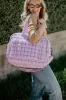 Quilted Puffer Weekender Bubble Bag for Women in Light Purple | KDC-WKB-25-LPL sold by Glik’s