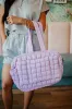 Quilted Puffer Weekender Bubble Bag for Women in Light Purple | KDC-WKB-25-LPL sold by Glik’s