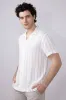 Denim & Flower Striped Button Up Shirt for Men in White | CLS-8989 WHT sold by Glik’s