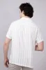 Denim & Flower Striped Button Up Shirt for Men in White | CLS-8989 WHT sold by Glik’s