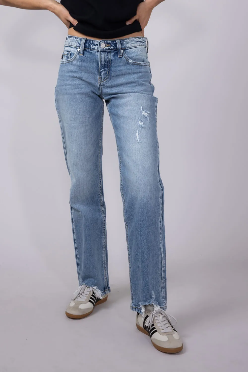KanCan Mid Rise Straight Jeans for Women | KC9421M sold by Glik’s